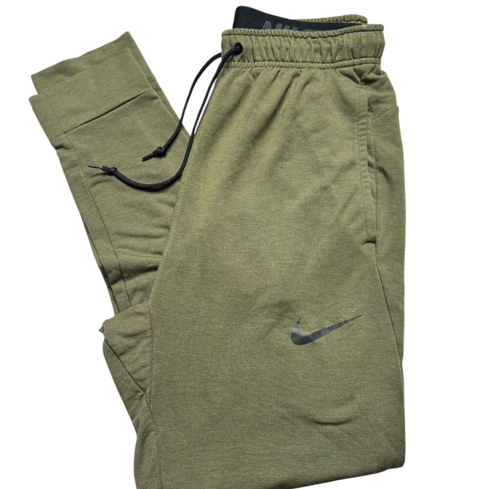 Nike Men's Green and Khaki Joggers-tracksuits